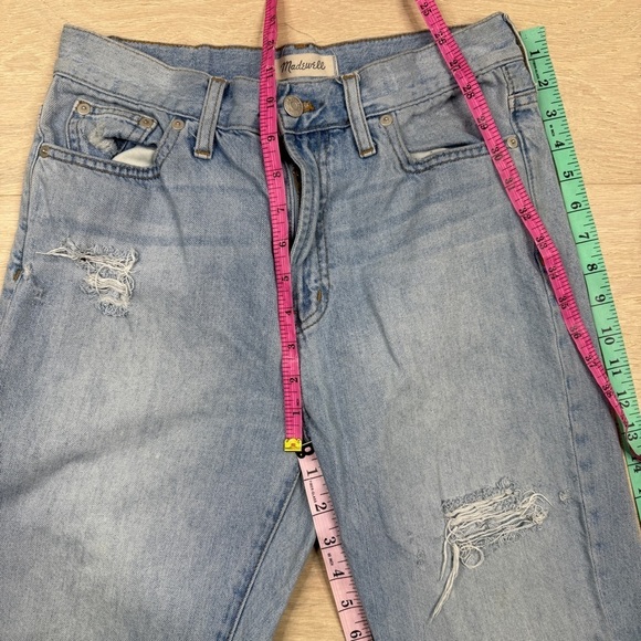 Madewell The Perfect Summer Jean - Light Blue Distressed - Picture 4 of 8